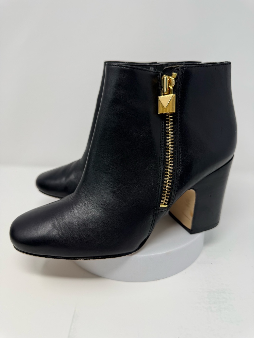 Michael Kors Women’s Black Leather Ankle Boots